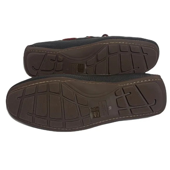 - NWOB Marc Joseph Brown Red Cypress Hill Braided Leather Driving Moc