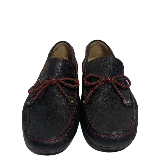 - NWOB Marc Joseph Brown Red Cypress Hill Braided Leather Driving Moc