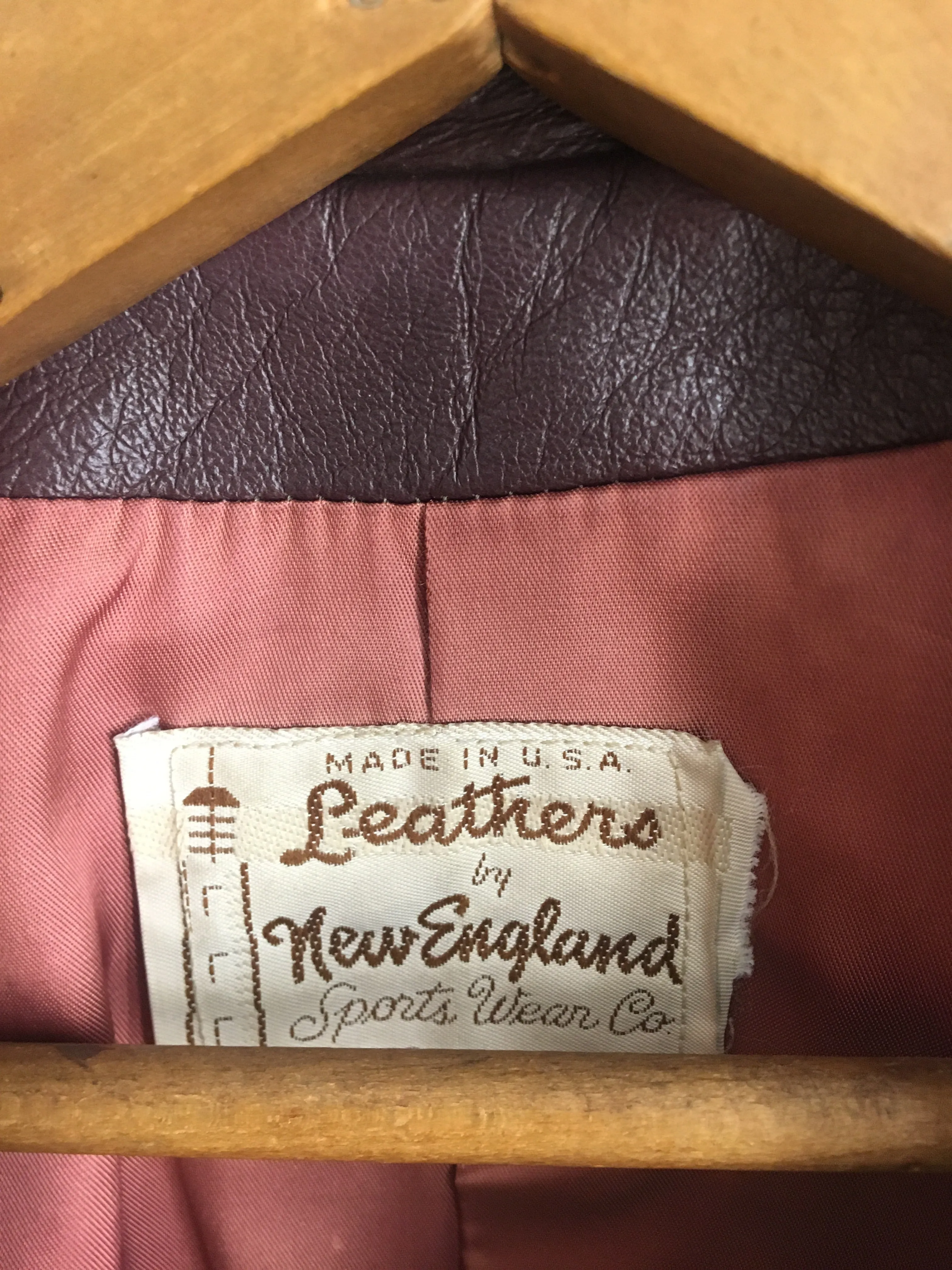 1960’s BROWN LEATHER JACKET / SMALL