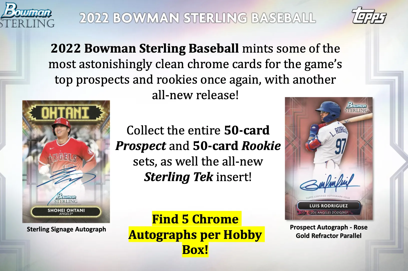 2022 Bowman Sterling Baseball Hobby Box