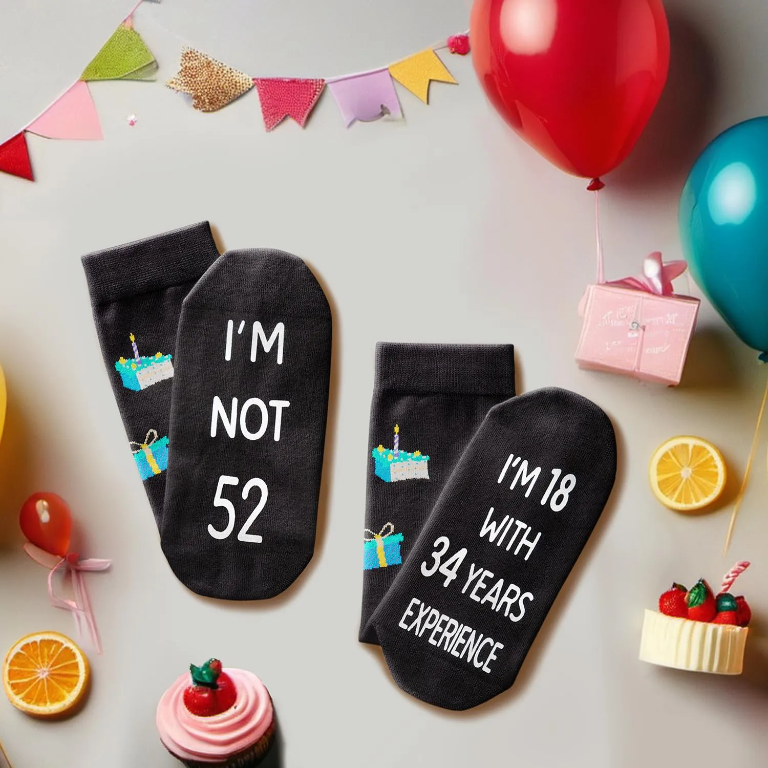52nd Years Old Birthday Gifts for Men - Socks for 52 Year Olds, Gift Ideas for 52 Year Old Man Woman, 52nd Birthday Gifts