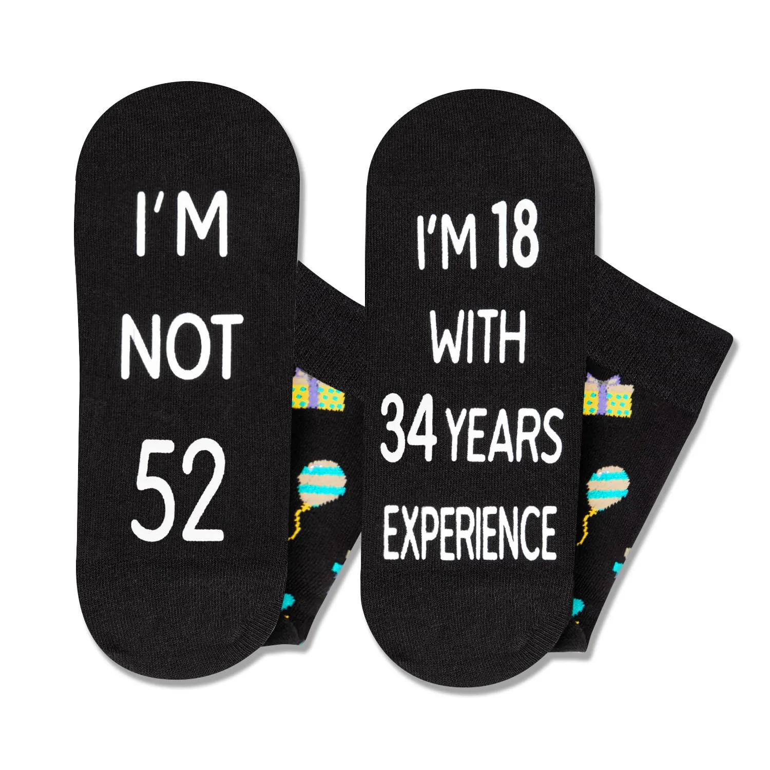52nd Years Old Birthday Gifts for Men - Socks for 52 Year Olds, Gift Ideas for 52 Year Old Man Woman, 52nd Birthday Gifts