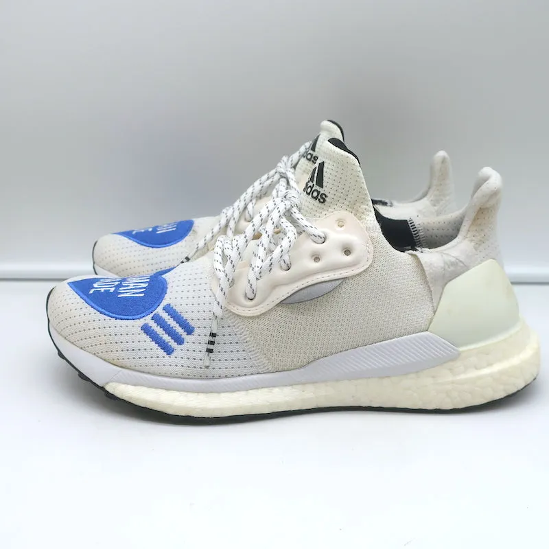 Adidas Human Made x Solar Hu Glide Blue Heart Sneakers White Size 7