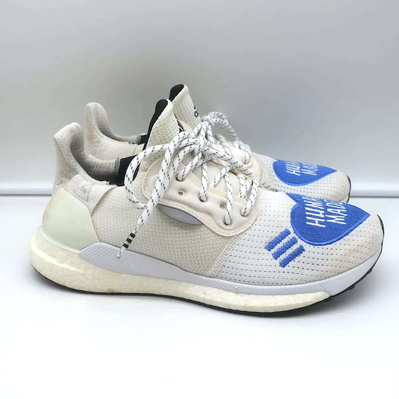 Adidas Human Made x Solar Hu Glide Blue Heart Sneakers White Size 7