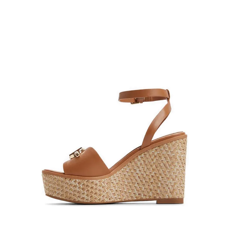 Aldo Ybylin Women's Wedge Sandals - Medium Brown