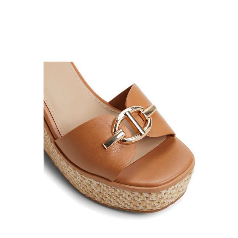 Aldo Ybylin Women's Wedge Sandals - Medium Brown