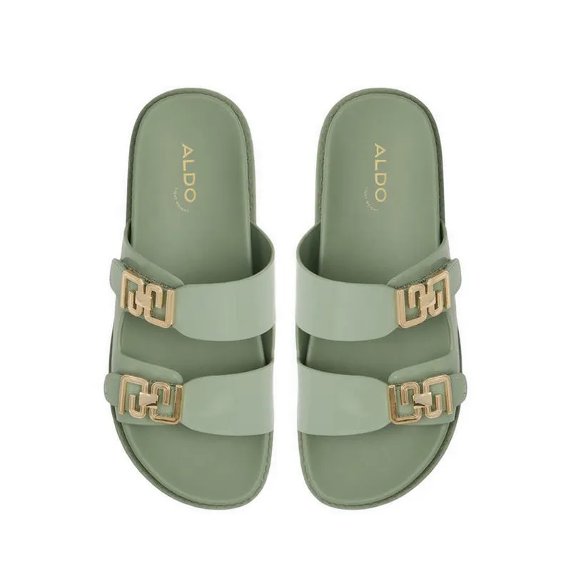Alessie Flat Sandals - Green