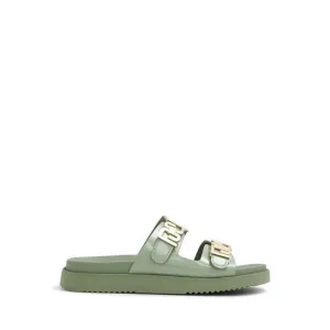 Alessie Flat Sandals - Green