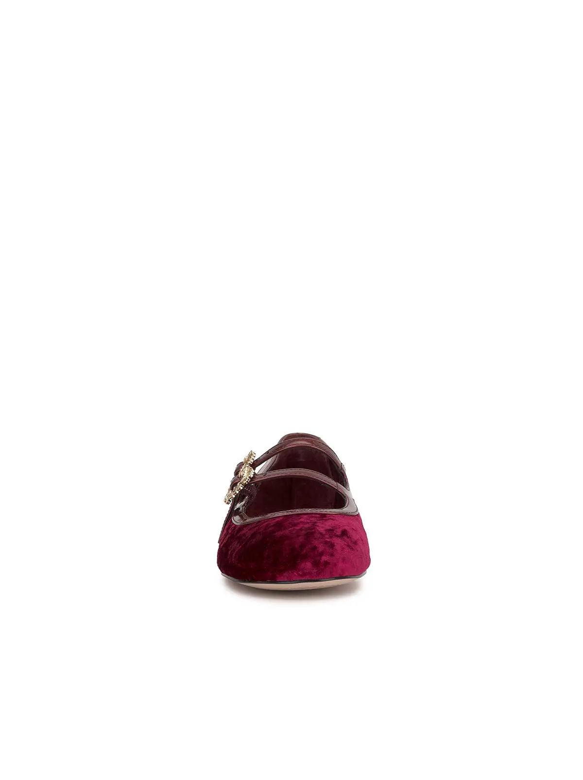 Allista Buckle Ballet Flat in Oxblood