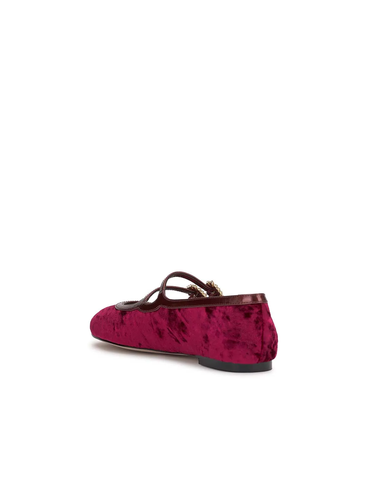 Allista Buckle Ballet Flat in Oxblood