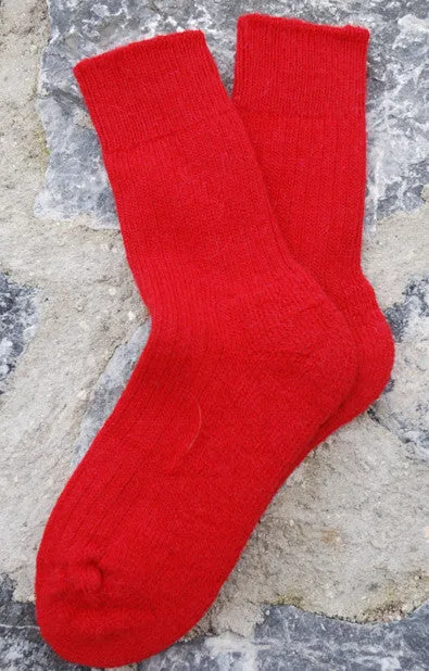 Alpaca Ribbed Socks For Children