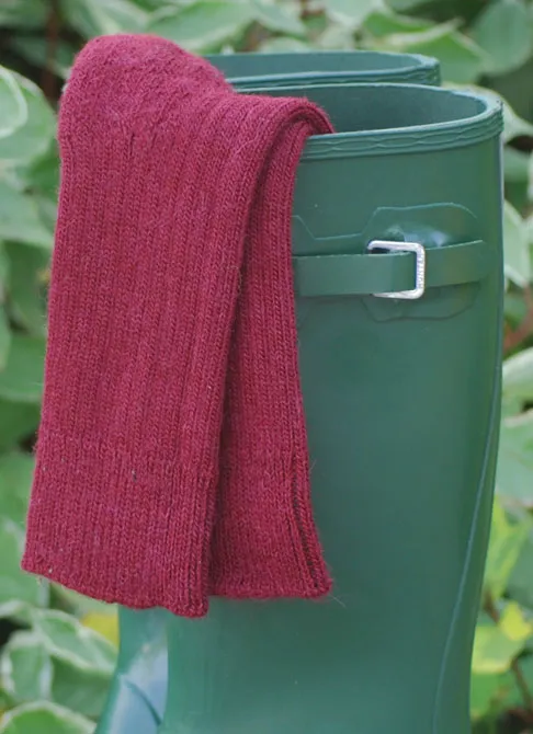 Alpaca Ribbed Socks For Children