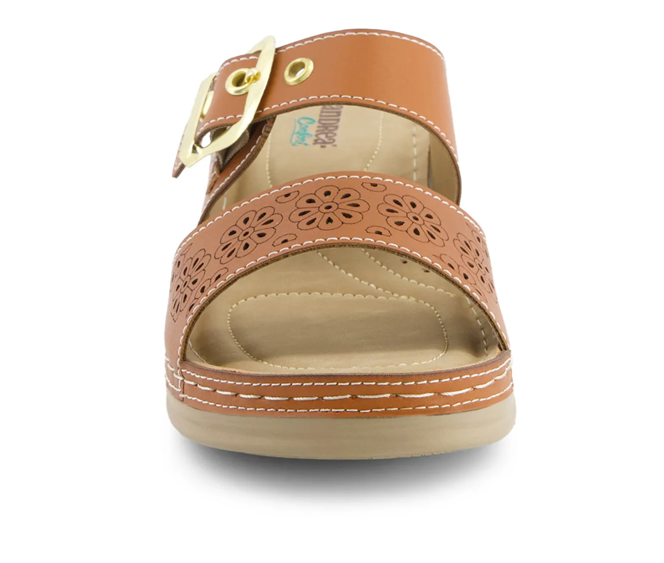 Andrea Women's Double Strap Comfort Sandals 65595
