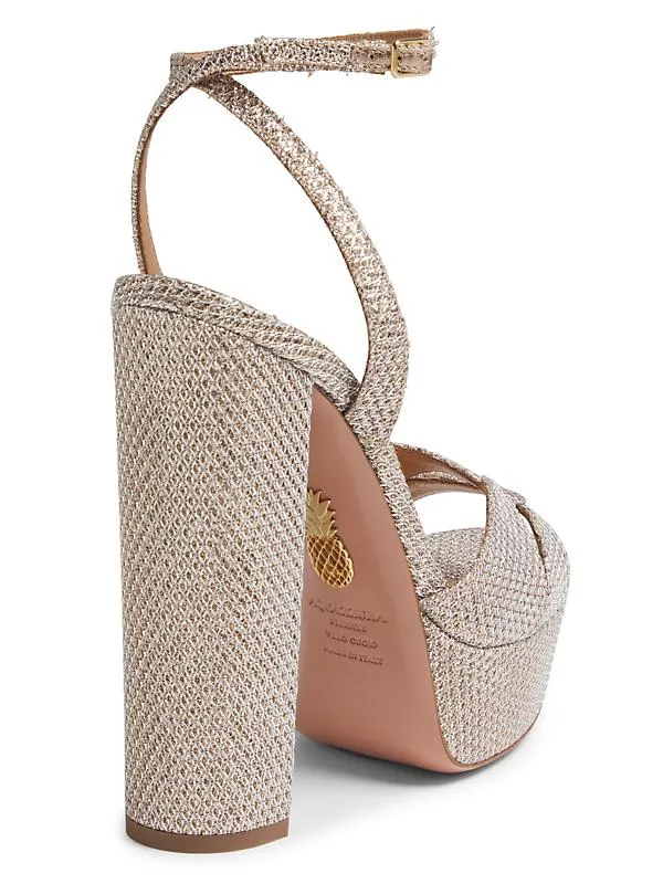 Aquazzura Sinner Plateau 140MM Sandals