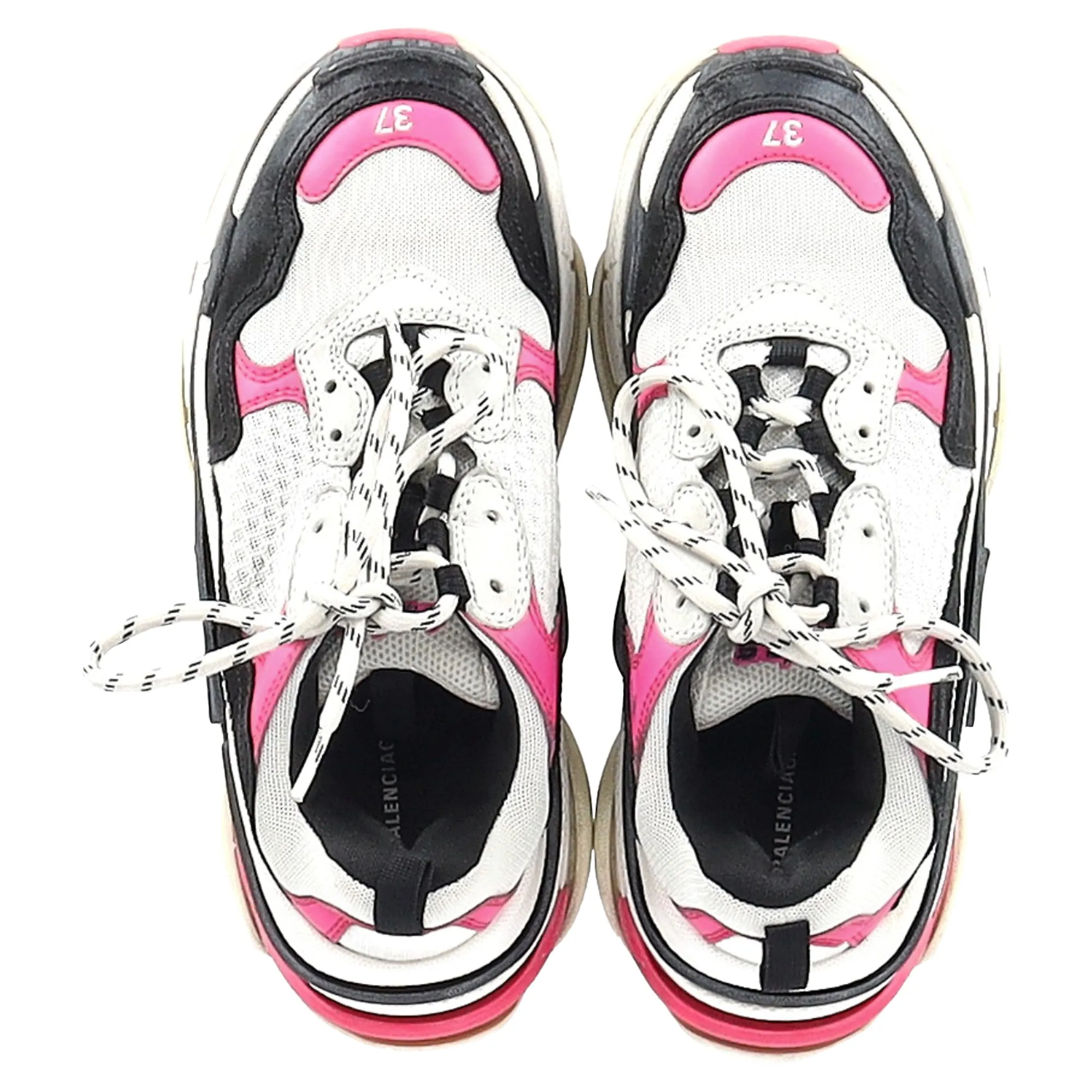 Balenciaga Triple S Sneakers in Pink Polyester