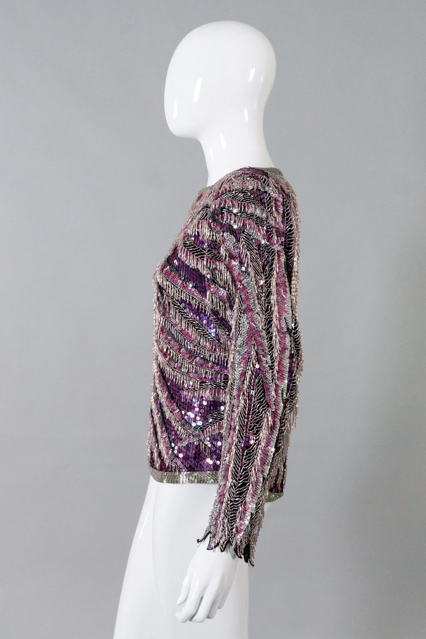 Beaded Pink Flamingo Top