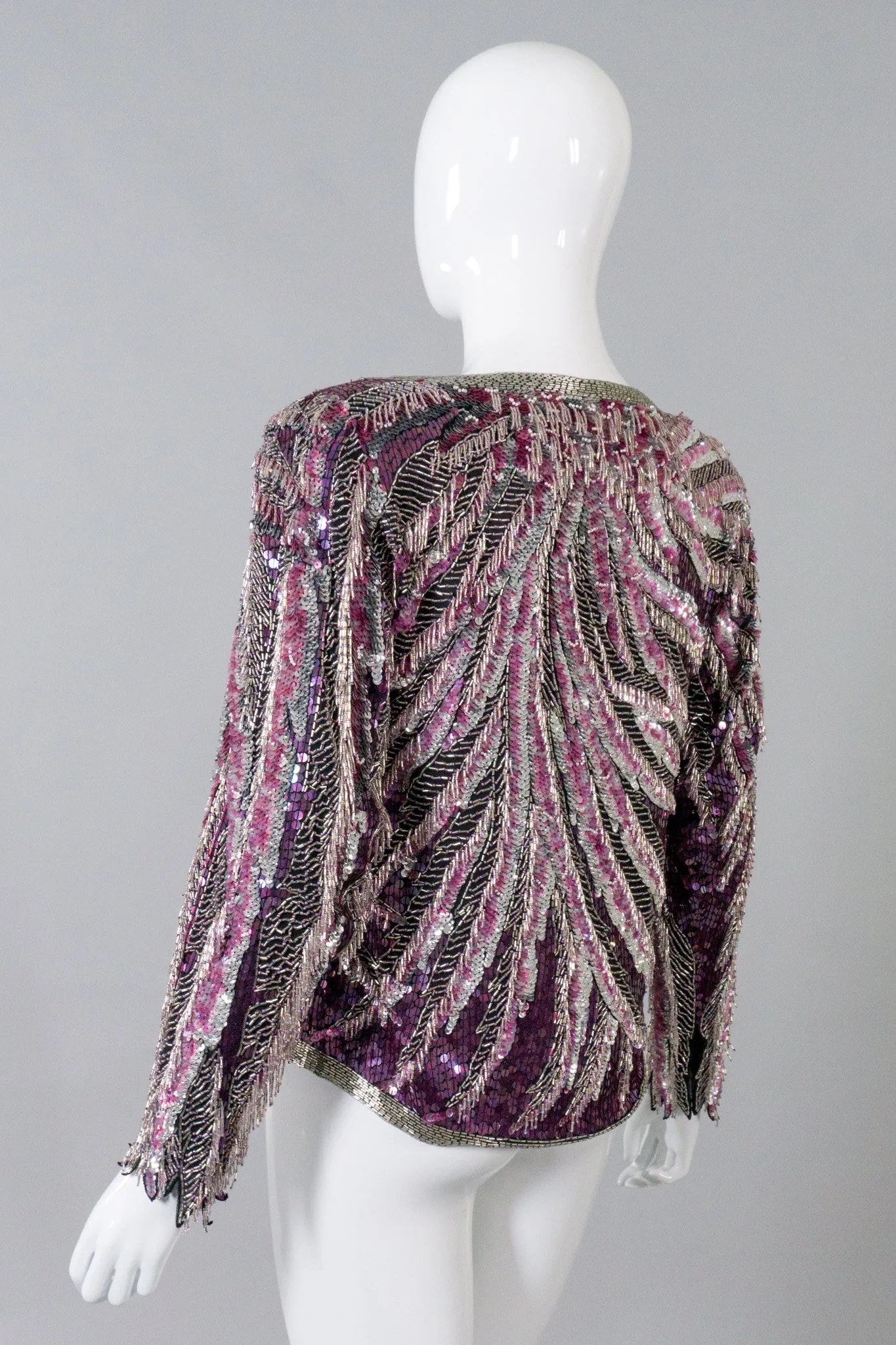 Beaded Pink Flamingo Top