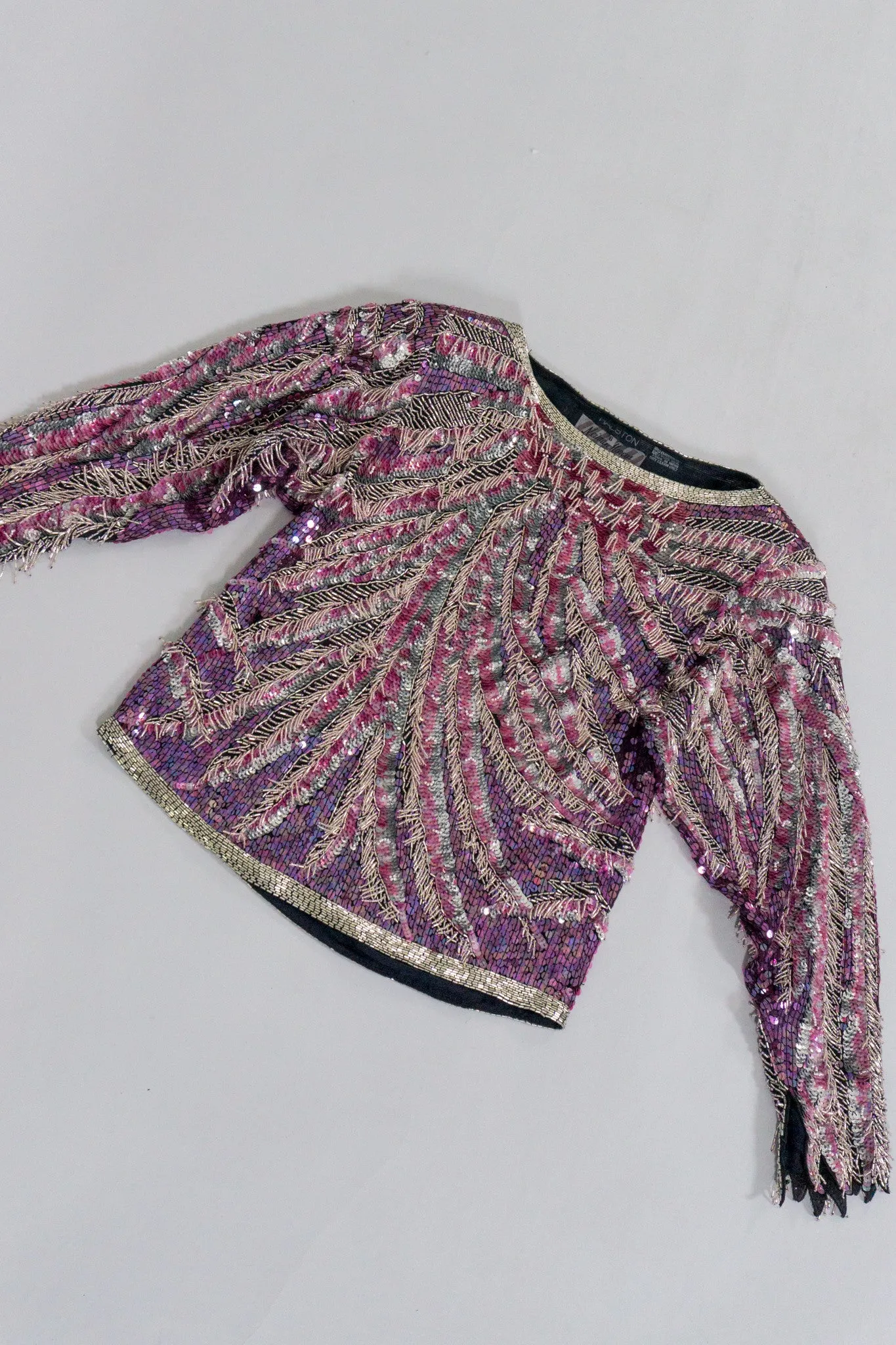 Beaded Pink Flamingo Top