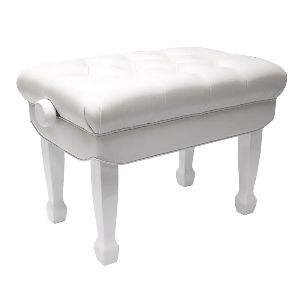 Beale BPB330 WH Deluxe Grand Piano Bench