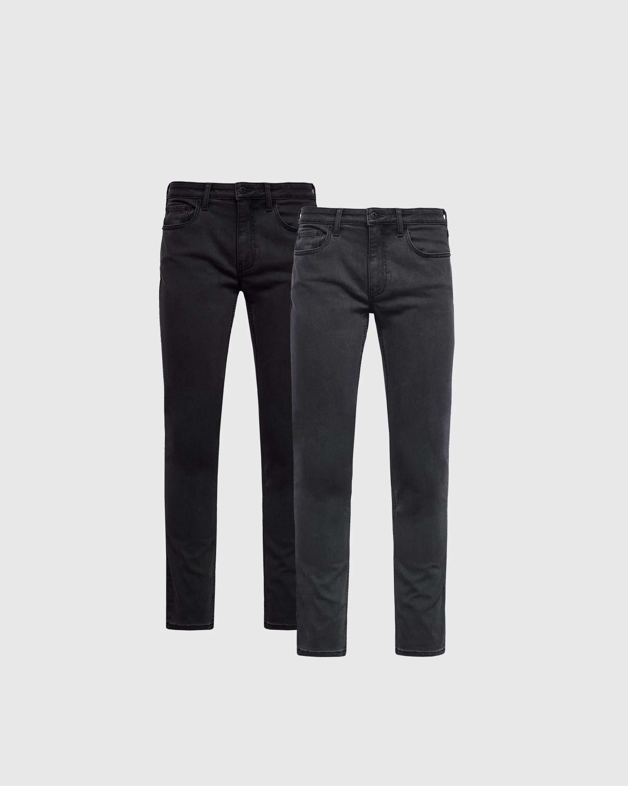 Black & Gray Wash Slim Comfort Stretch Jeans 2-Pack