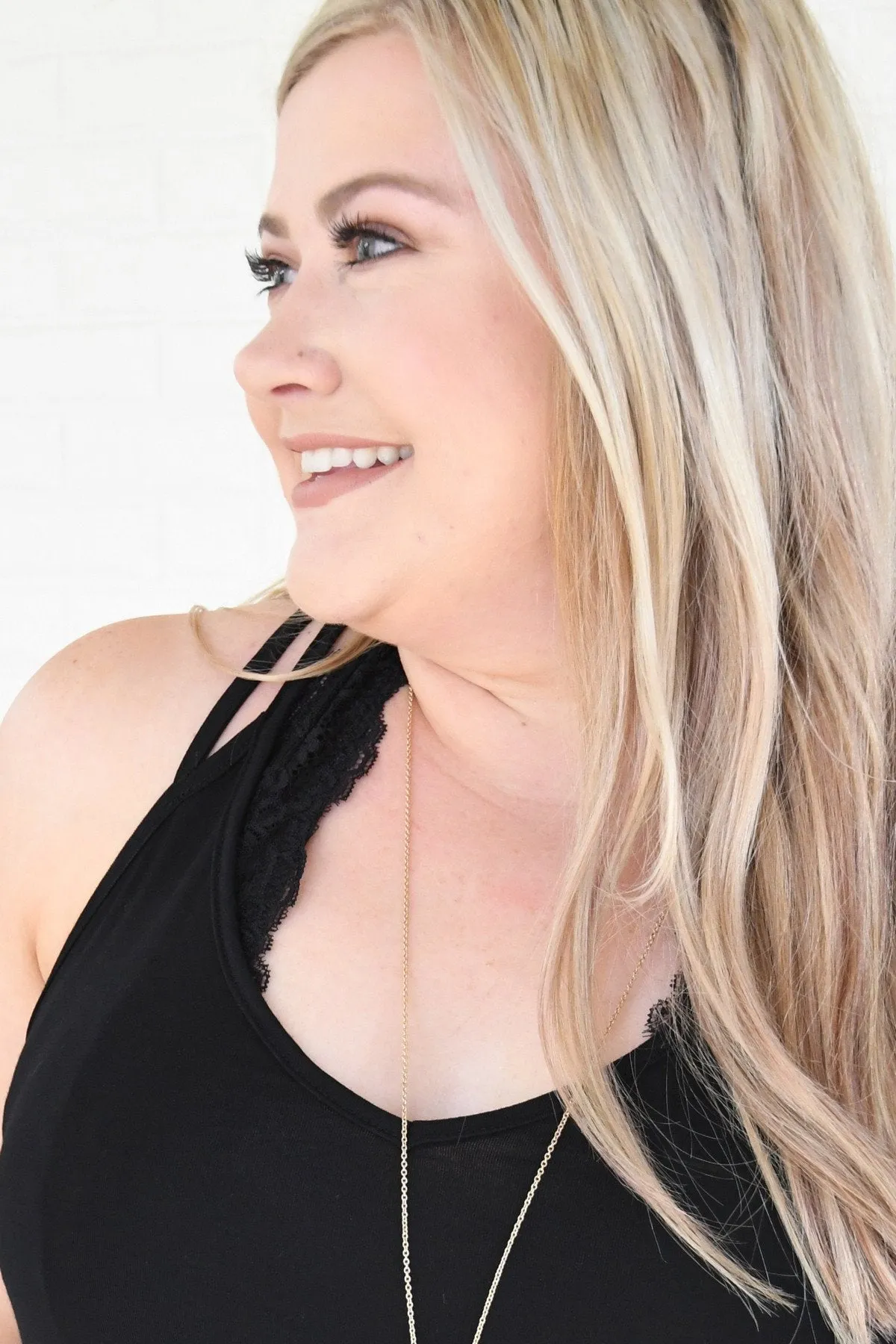 Black Strappy Tank Top