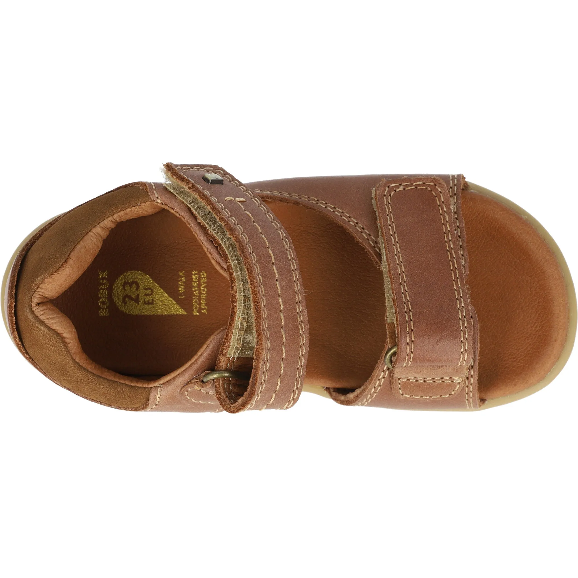 Bobux Driftwood Caramel Open-Toe Sandals