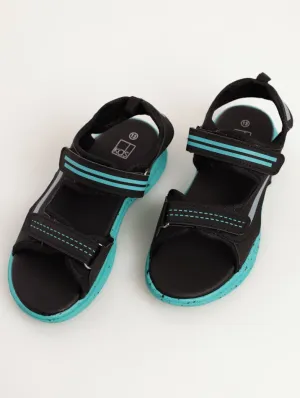 Boys Open-Toe Splatter Outsole Sandal - Black