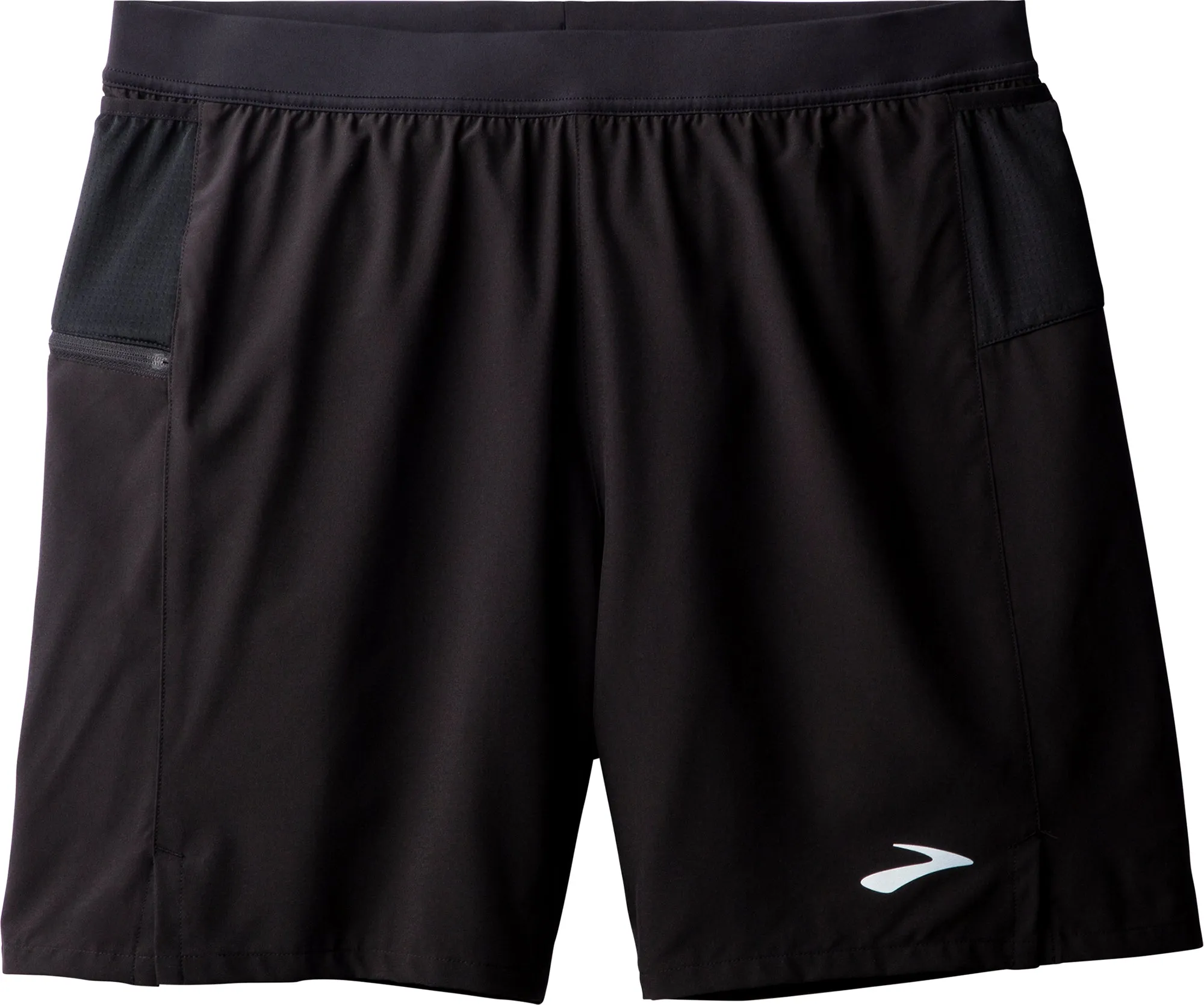 Brooks 7 Inch Journey 2 In 1 Mens Running Shorts - Black