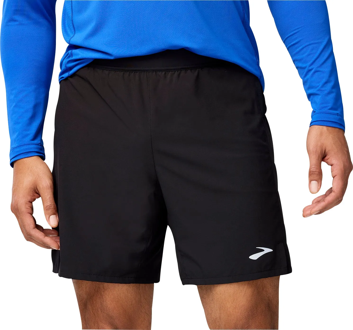 Brooks 7 Inch Journey 2 In 1 Mens Running Shorts - Black
