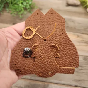 Bull Leather Animal Keychain Kits