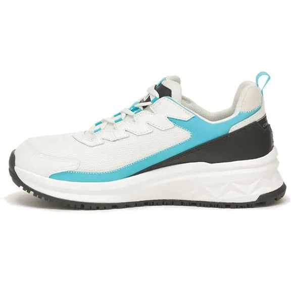 CAT Women's Streamline Runner CCT Original Work Shoe - White/Blue - P91600