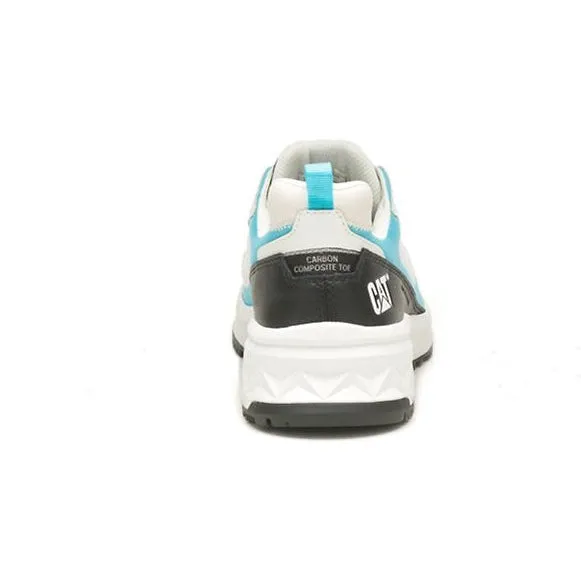 CAT Women's Streamline Runner CCT Original Work Shoe - White/Blue - P91600