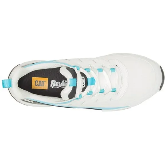CAT Women's Streamline Runner CCT Original Work Shoe - White/Blue - P91600