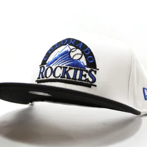 Colorado Rockies New Era 59Fifty Fitted Hat (White Black Blue)