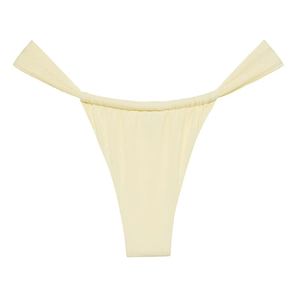 Cream Rib Sandra Bikini Bottom