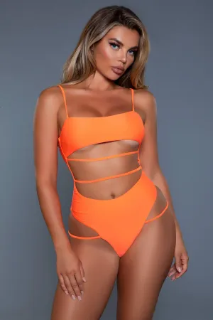 Cut Out Front One Piece Swimsuit