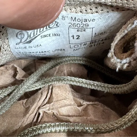 Danner US Marine 8” Mojave Hot Steel Toe 8&quot; Men Size 12 Gorpcore Utility Combat