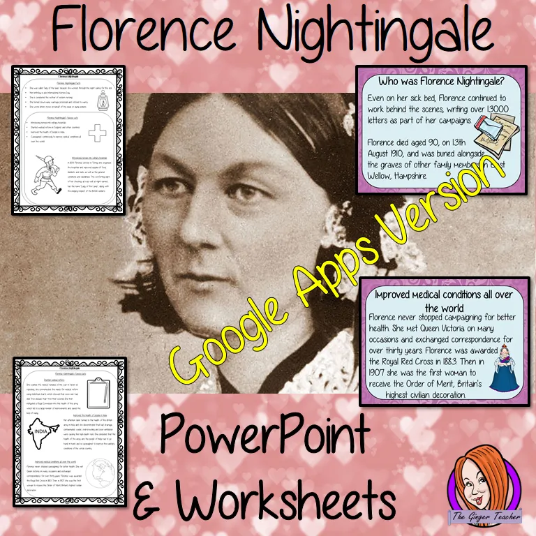 Distance Learning Florence Nightingale Google Slides Lesson
