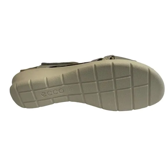 Ecco Felicia Sandal Wm Size 41 (US 10-10.5) Gray Leather 216513 Gravel Moon Rock