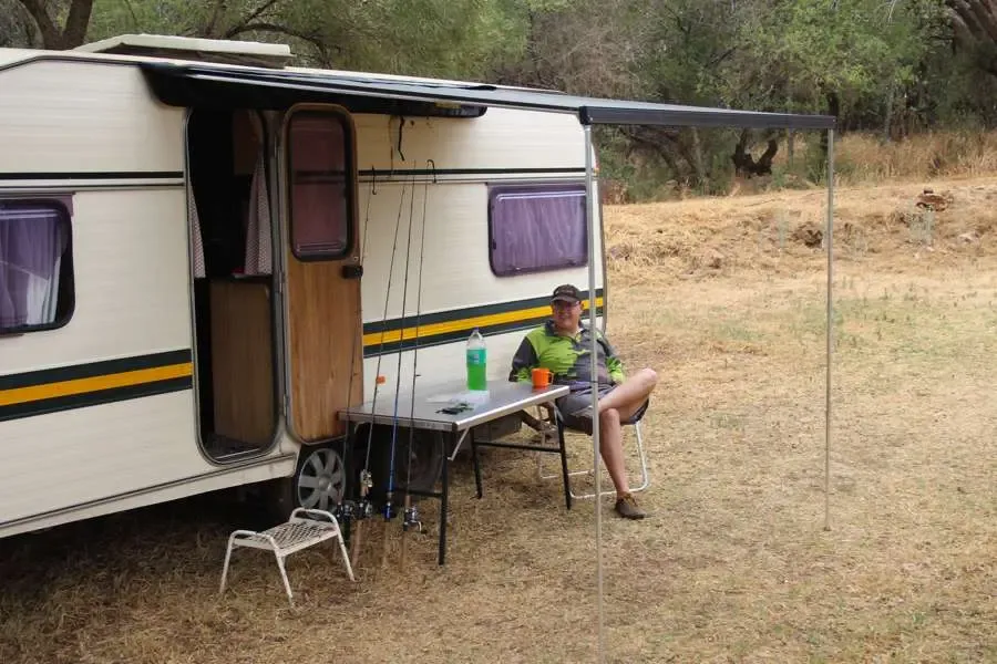 Eezi-Awn Caravan Bag Awning 3.5M Grey - Black Friday Sale