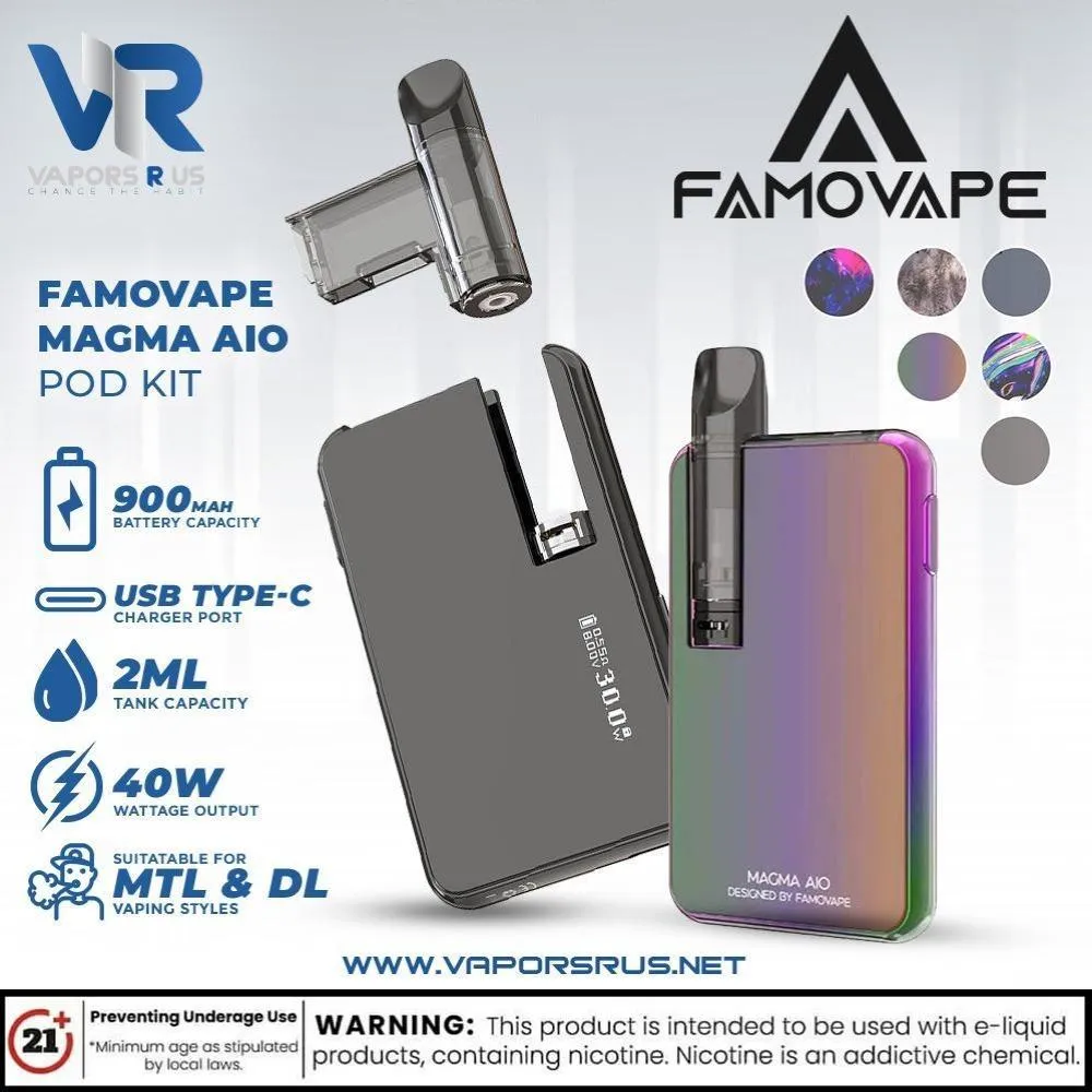 FAMOVAPE - Magma AIO Pod Kit 900mAh