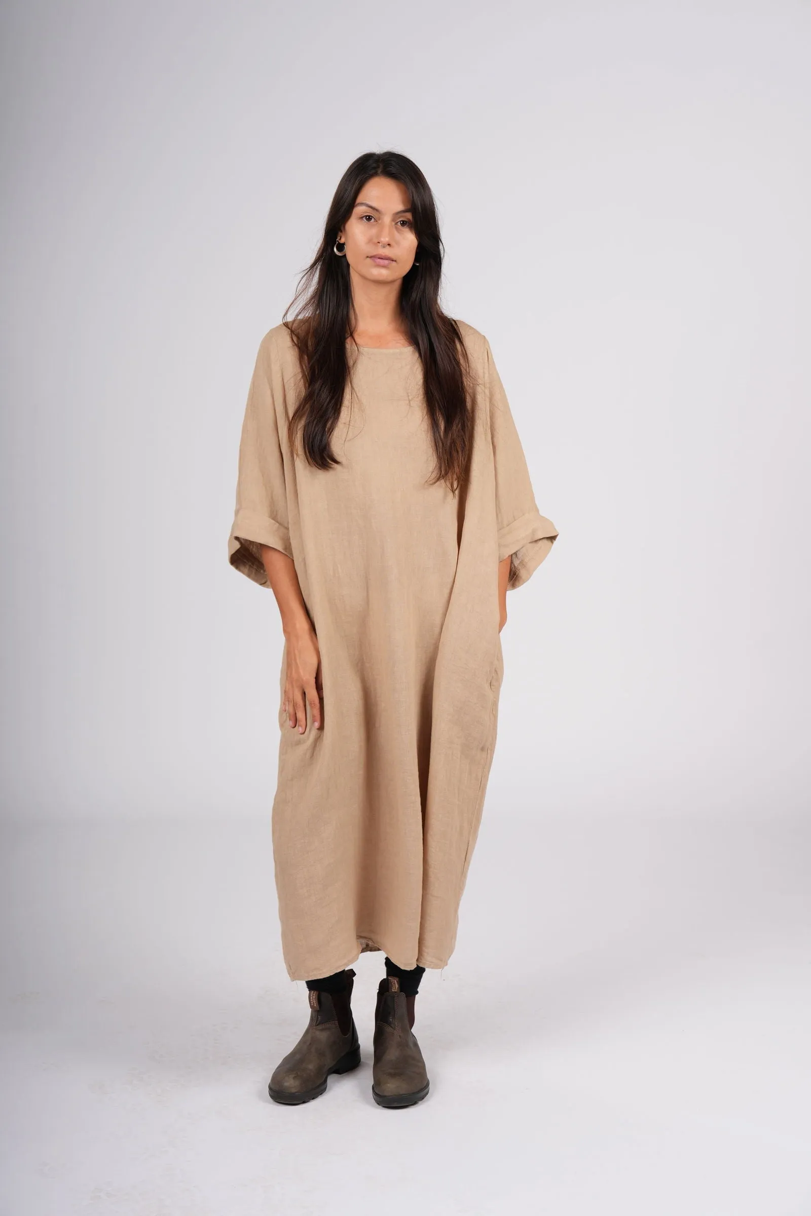Gaella Linen Shift Dress