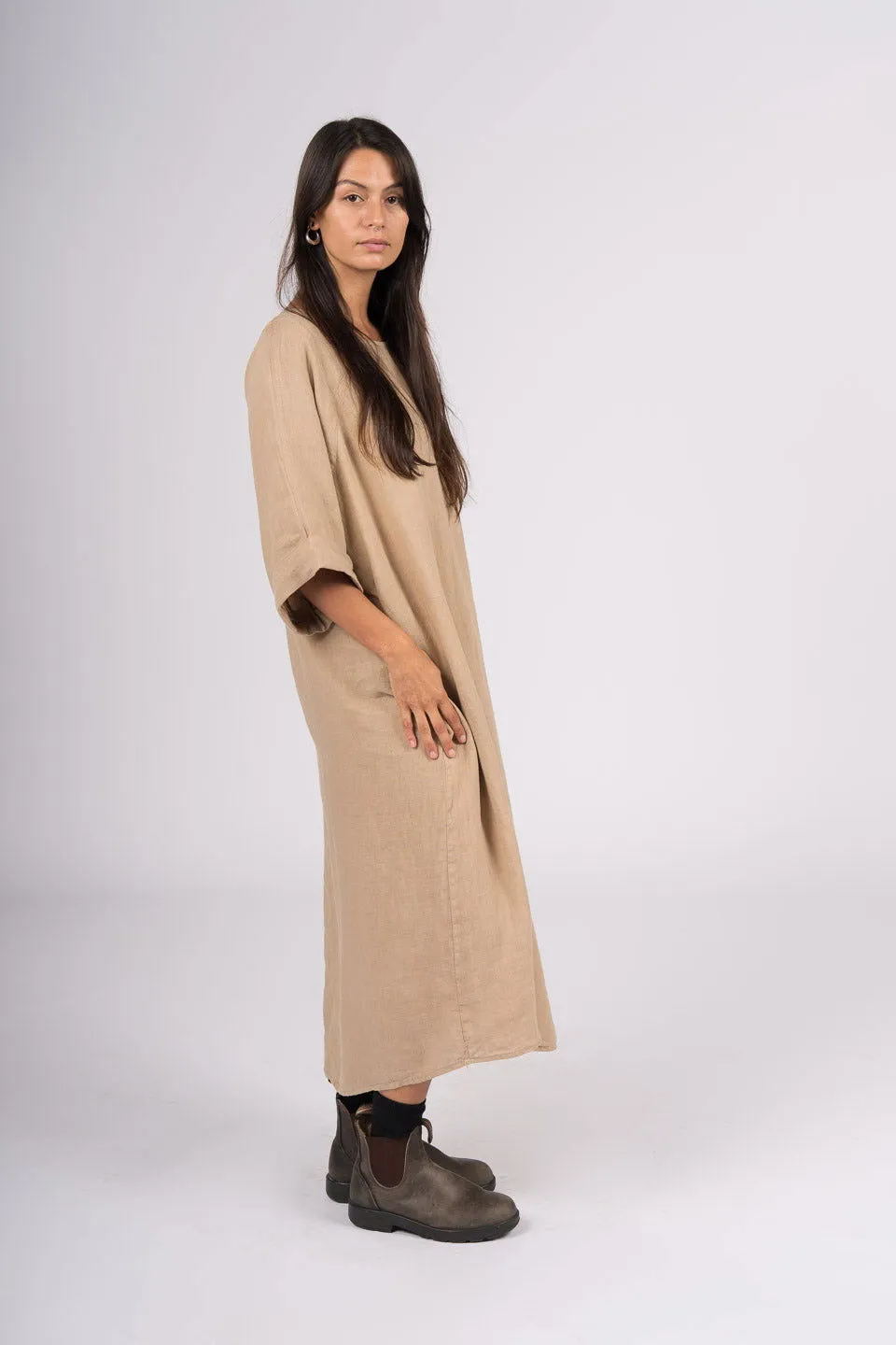 Gaella Linen Shift Dress