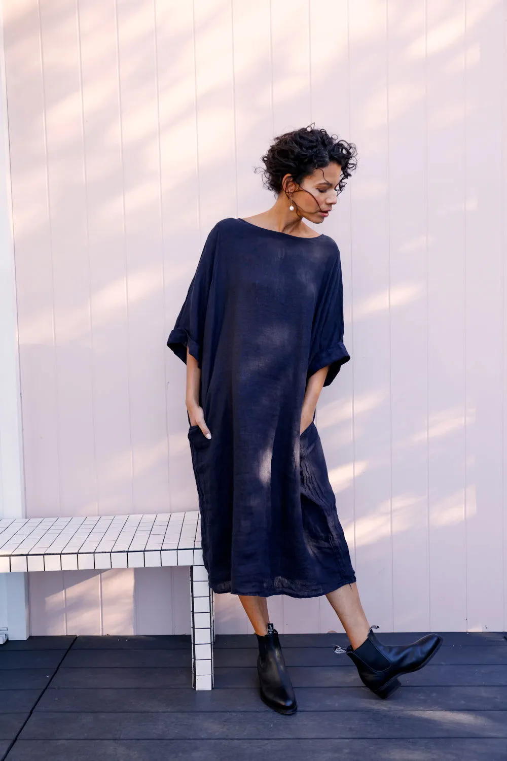 Gaella Linen Shift Dress