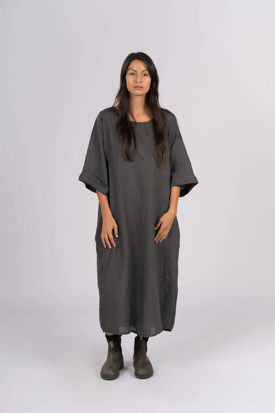 Gaella Linen Shift Dress