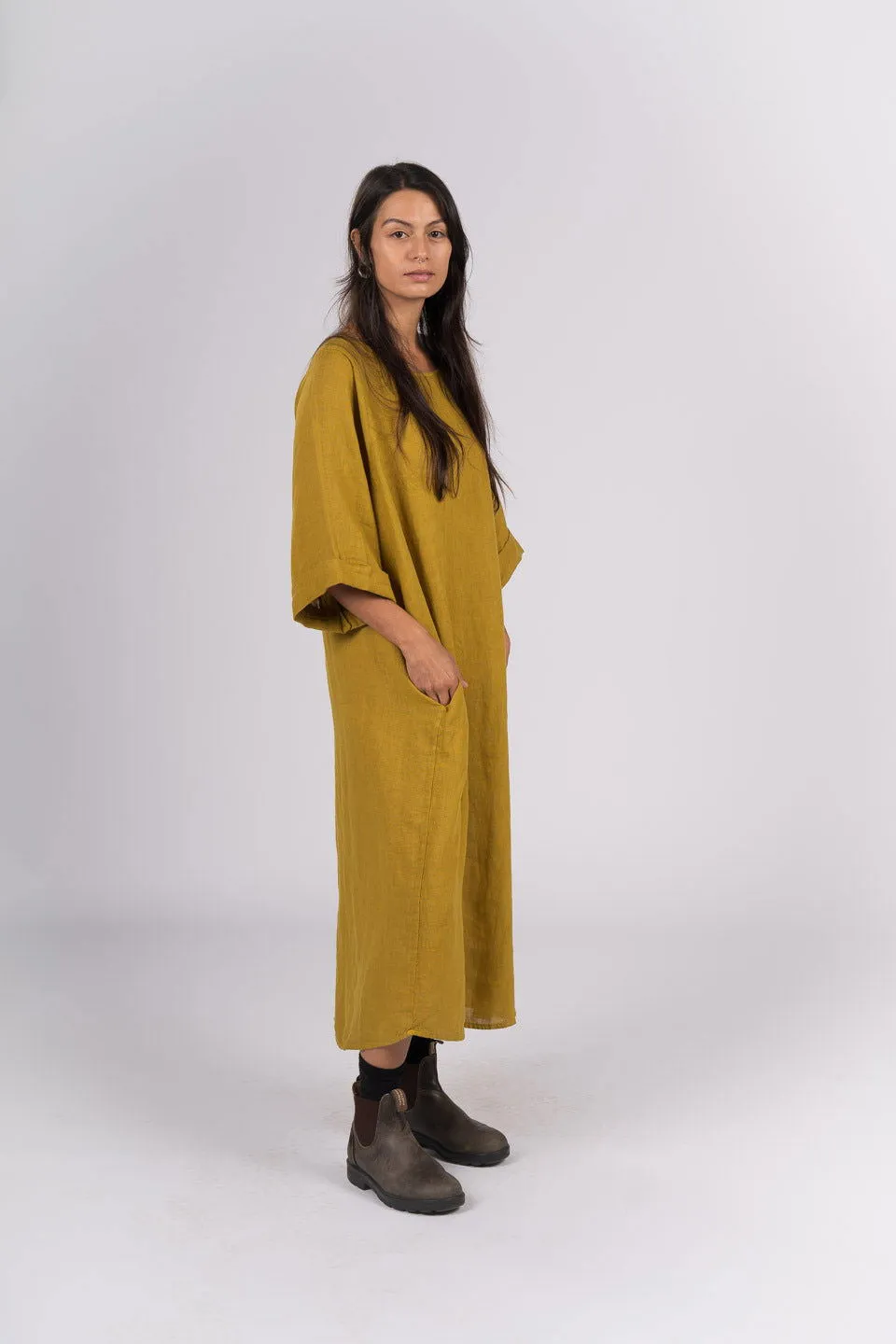 Gaella Linen Shift Dress