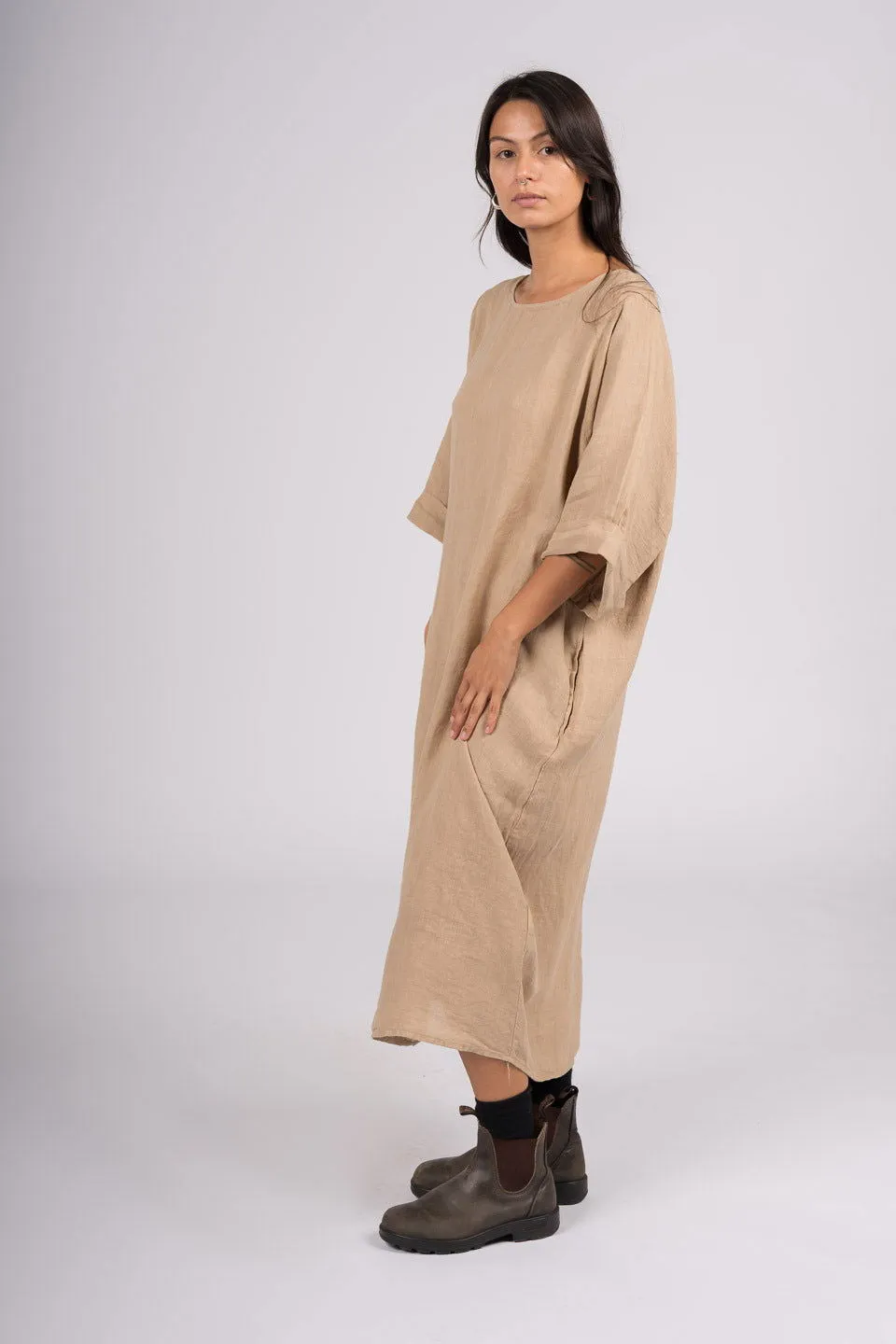 Gaella Linen Shift Dress