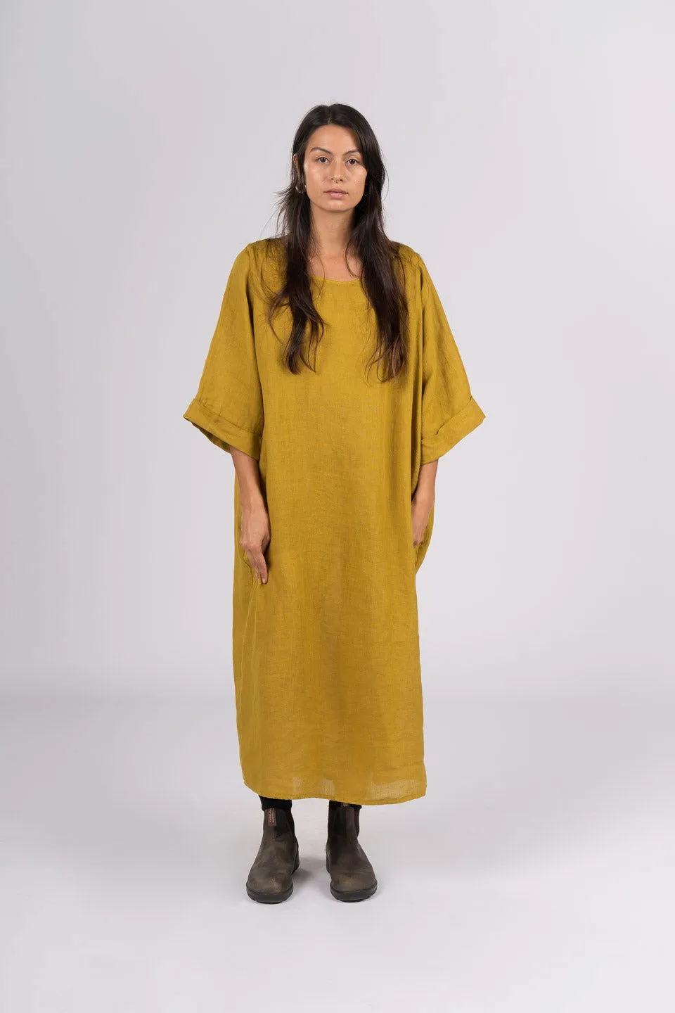 Gaella Linen Shift Dress