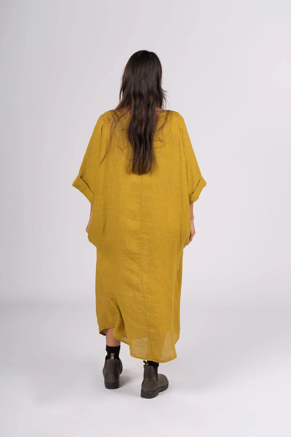 Gaella Linen Shift Dress
