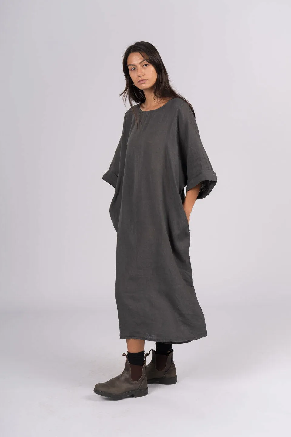 Gaella Linen Shift Dress